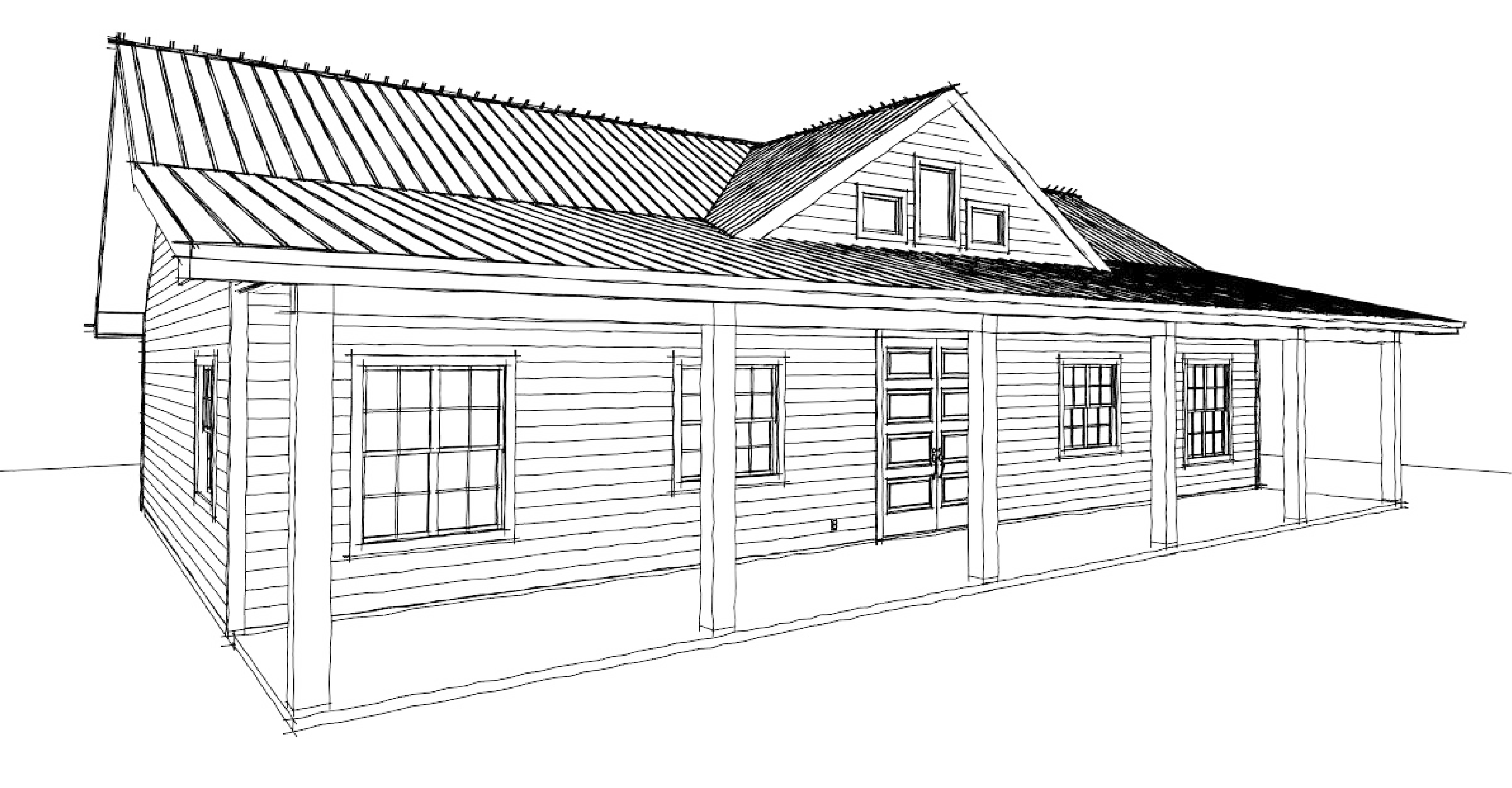 Line drawing of the proposed Historical and Cultural Centre